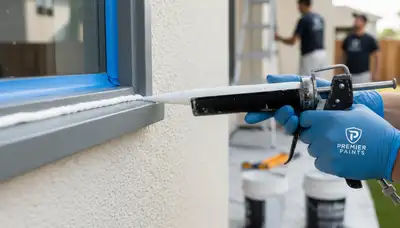 Professional caulking and sealing service on Lancaster PA home exterior for weatherproof protection