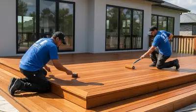 Professional deck staining and refinishing in Lancaster, PA by expert house painters