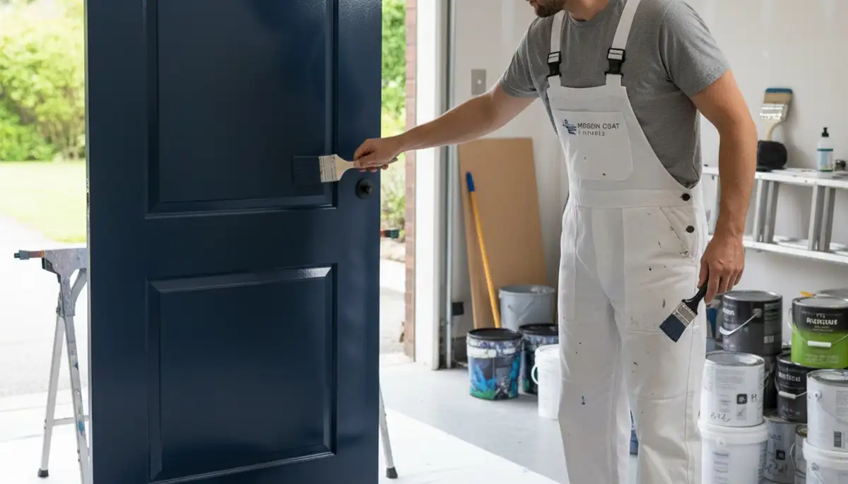 Professional door painting and refinishing service in Lancaster, PA by expert house painters