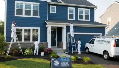 House painting crew in Lancaster, PA providing professional residential painting services
