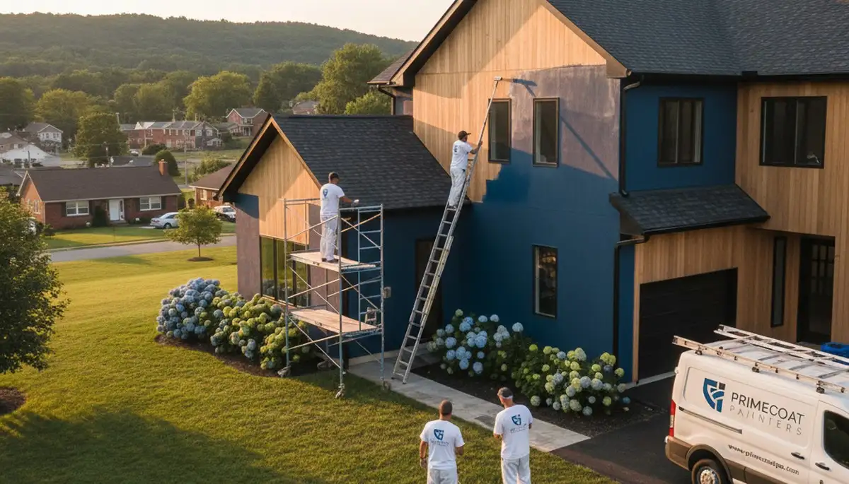 House painting service in Lancaster, PA by paintinglancasterpa.com for residential exterior and interior projects