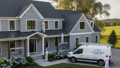 House painters in Lancaster, PA providing professional interior and exterior painting services