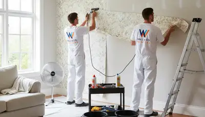 Professional wallpaper removal service in Lancaster, PA preparing walls for fresh interior paint